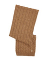 Tommy Hilfiger TH Timeless Cable Knit Scarf, Camel