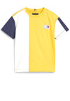 Tommy Hilfiger Boy Heritage Colour Block T-Shirt, Yielding Yellow