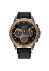 Tommy Hilfiger Mens Harley Rose Gold Case 1791893 Watch, Black