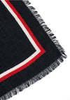 Tommy Hilfiger Luxe Logo Square Scarf, Navy