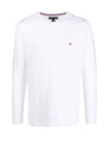 Tommy Hilfiger Logo Long Sleeve T-Shirt, White