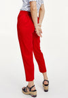 Tommy Hilfiger Womens Tapered Trousers, Red