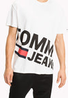 Tommy Jean’s Men’s Magnified Logo T-Shirt, White