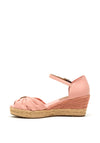 Tommy Hilfiger Womens Raffia Heel Wedge Sandals, Pink
