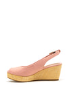 Tommy Hilfiger Womens Iconic Sling Back Wedge Sandals, Peach