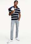 Tommy Hilfiger Block Stripe Polo Shirt, Desert Sky