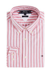 Tommy Hilfiger Flex Houndstooth Stripe Shirt, Pink