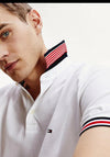 Tommy Hilfiger Contrast Tipped Collar Polo Shirt, White