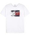 Tommy Hilfiger Kids Flag Print T-Shirt, White