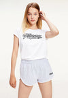 Tommy Hilfiger Womens Pyjama Shorts Set, White Multi