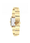 Tommy Hilfiger Womens Monogram Square Face Watch, Gold