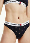 Tommy Hilfiger Womens Star Burnout Brief, Navy