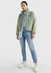 Tommy Jeans Womens Reversible Sherpa Jacket, Dusty Sage