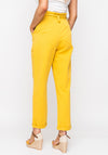 Seventy1 Cotton Paper Waist Cargo Trousers, Yellow