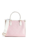 Valentino Handbags Bar Small Grab Bag, Pink & White