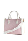 Valentino Handbags Bar Small Grab Bag, Pink & White