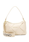 Valentino Handbags Ibiza Square Woven Shoulder Bag, Off White