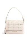 Valentino Handbags Paloma Woven Flap Shoulder Bag, Ecru