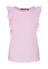 Vero Moda Emily Frill Top, Bonbon