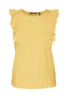 Vero Moda Emily Frill Top, Golden Cream