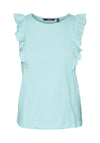 Vero Moda Emily Frill Top, Limpet Shell