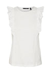 Vero Moda Emily Frill Top, Snow White