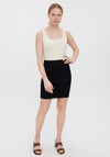 Vero Moda Eve Ribbed Mini Skirt, Black