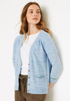 White Stuff Anchor Marl Cardigan, Light Blue