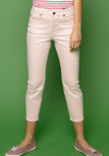 White Stuff Ash Straight Cropped Jeans, Pale Pink