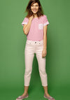 White Stuff Ash Straight Cropped Jeans, Pale Pink