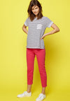 White Stuff Ash Straight Cropped Jeans, Spicy Pink