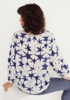 White Stuff Basil Star Print Shirt, White & Blue