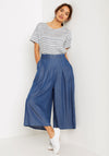 White Stuff Elsa Denim Culotte Trousers, Blue