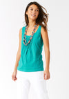 White Stuff Hannah Fairtrade Cotton Vest Top, Jade Green