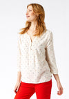 White Stuff Isobel Embroidered Print Top, Ivory