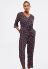 White Stuff Leonie Blossom Print Jumpsuit, Navy