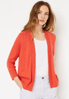 White Stuff Ocean Cotton & Linen Cardigan, Burnt Orange