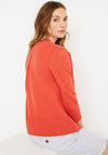 White Stuff Ocean Cotton & Linen Cardigan, Burnt Orange