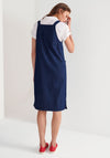 White Stuff Shelley Denim Pinafore Dress, Dark Blue