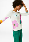 White Stuff Summer Bloom Jumper, Grey Multi