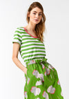 White Stuff Sunny Coast Cotton Skirt, Green