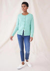 White Stuff Lulu Light Knit Cardigan, Mint Green