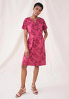 White Stuff Ruby Printed Jersey Dress, Wine