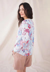 White Stuff Ida Floral Shirt, Blue Multi