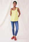 White Stuff Ezra Cotton Vest Top, Bright Green