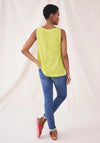 White Stuff Ezra Cotton Vest Top, Bright Green