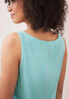 White Stuff Ezra Cotton Vest Top, Bright Blue