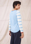 White Stuff Cassie Long Sleeve Striped T-Shirt, Blue & White