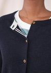 White Stuff Lulu Light Button Knit Cardigan, Navy