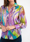 Seventy1 One Size Printed Chiffon Shirt, Lilac Multi